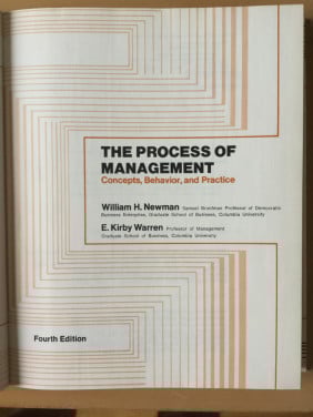 The process of management William H Newman