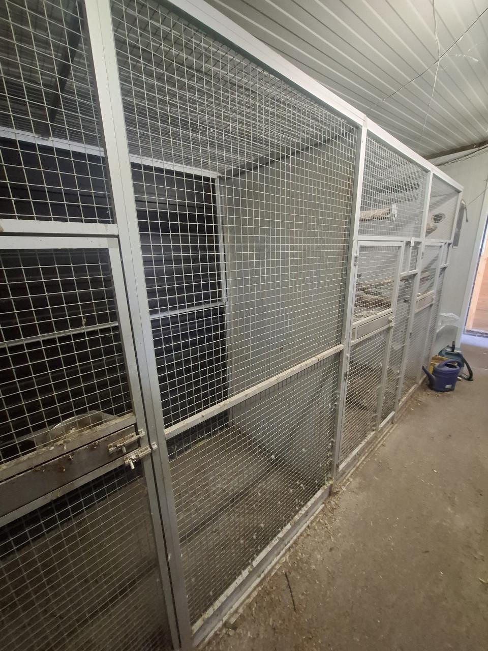 3 delige aluminium voliers