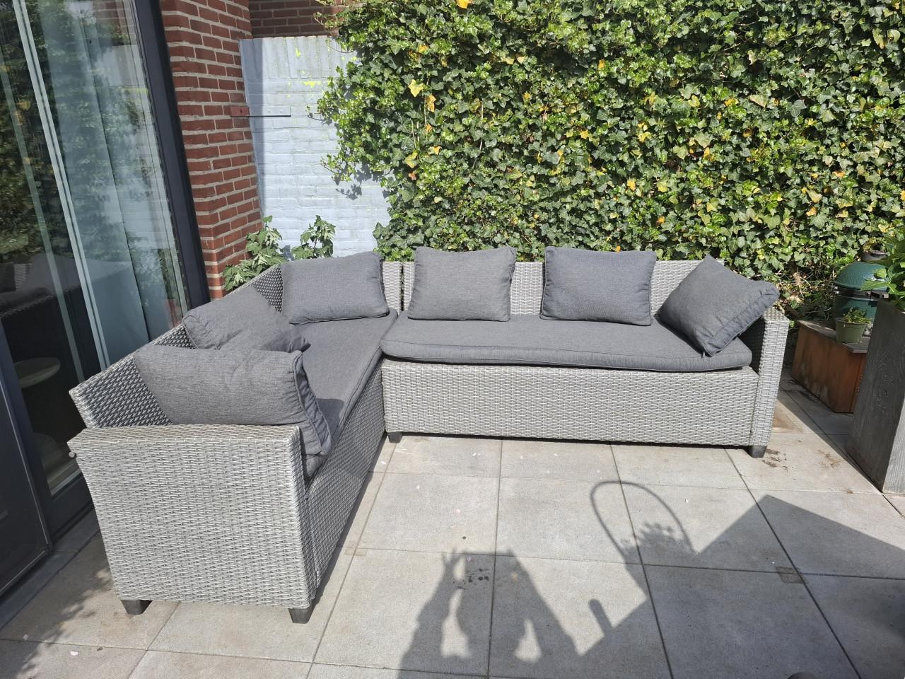 Loungeset tuin met kussens
