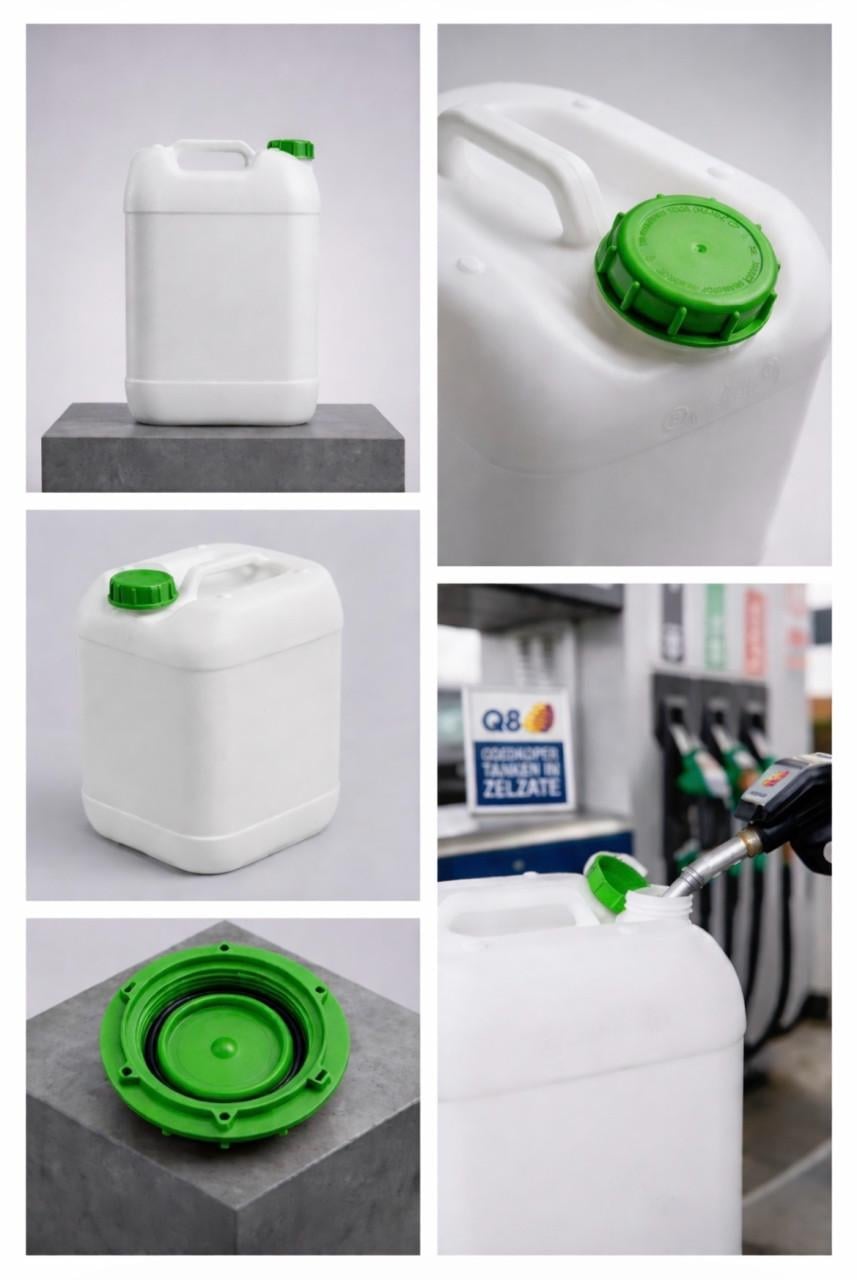 Jerrycan 25L Benzine - Ideaal voor tanken Belgie (Zelzate)