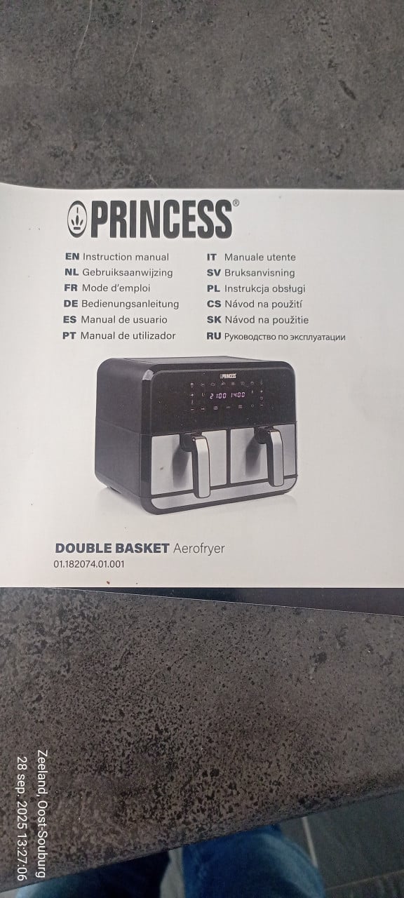 Princess double basket airfryer