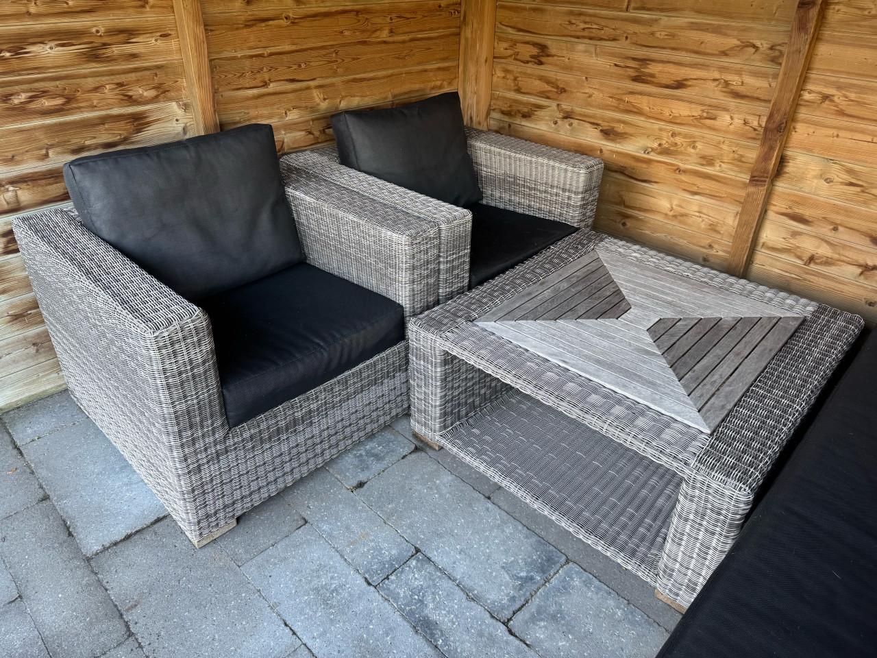 Gratis afhalen: wicker tuinset