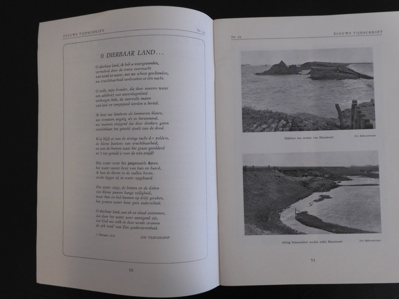Zeeuws Tijdschrift Watersnoodnummer april 1953