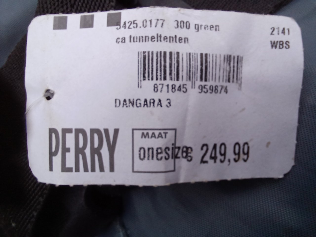 Koepeltent 3 persoons te koop