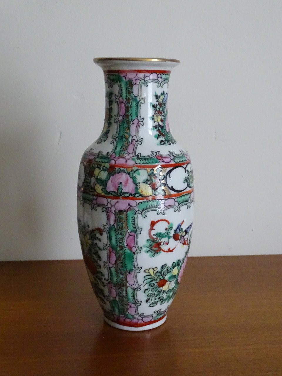 Vaasje China Famille Rose Porselein Chinees Vlinders