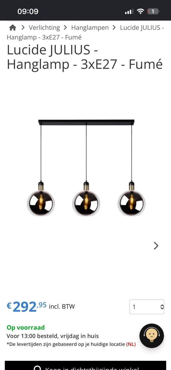 NIEUWE HANGLAMP