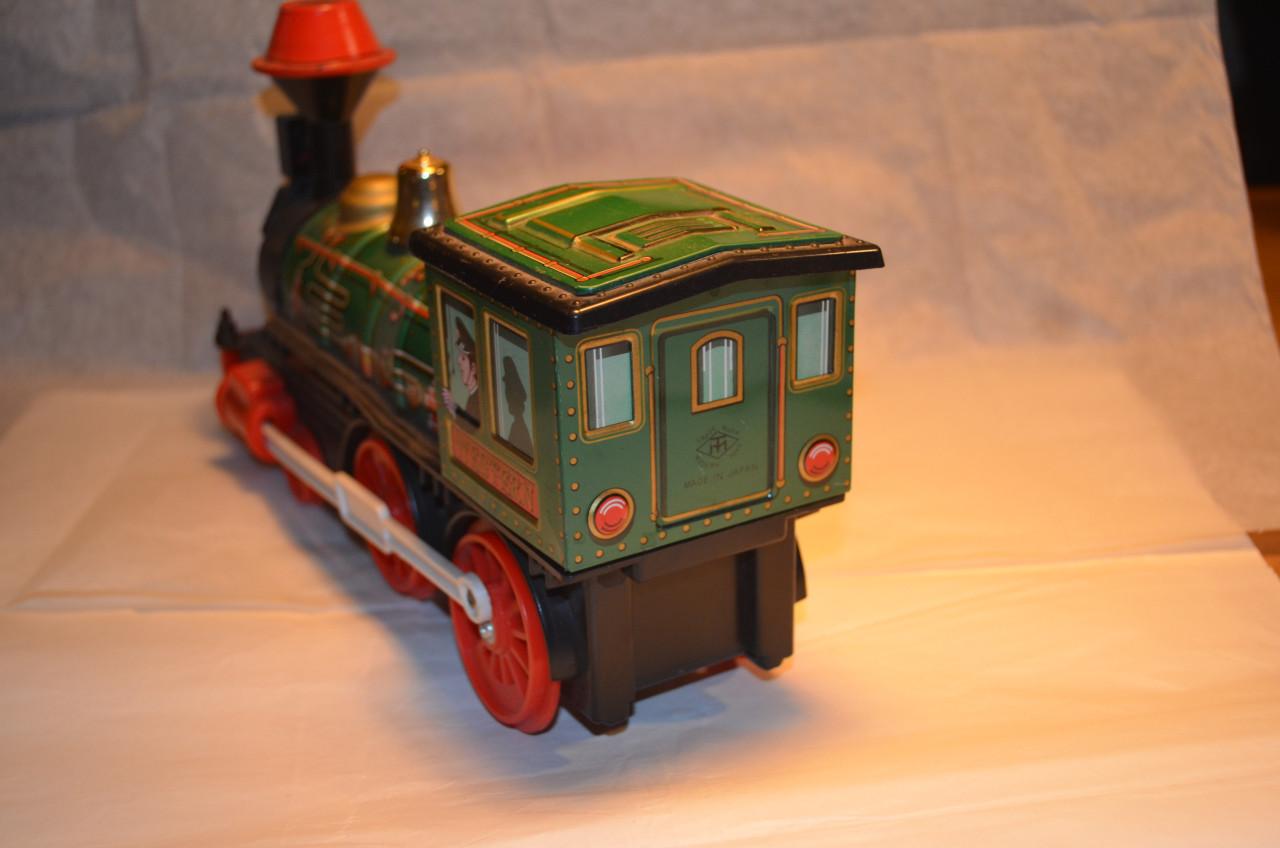Blikken trein jaren '60 Japan Modern Toys 'Western' groen.