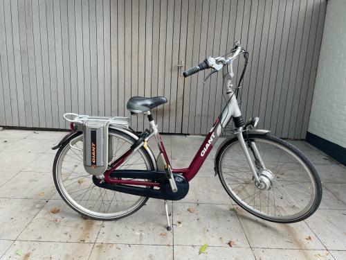 Elektrische damesfiets.