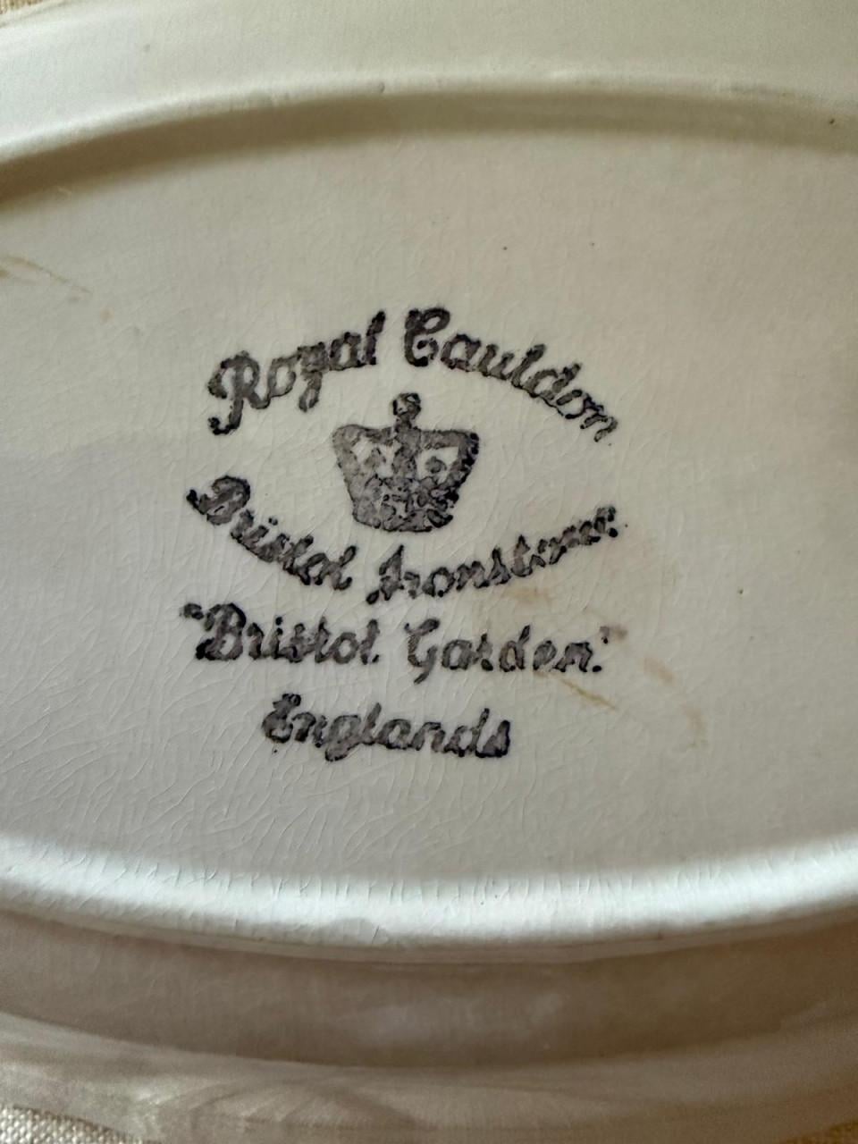 Royal Cauldon Bristol Garden Servies - 17 delig