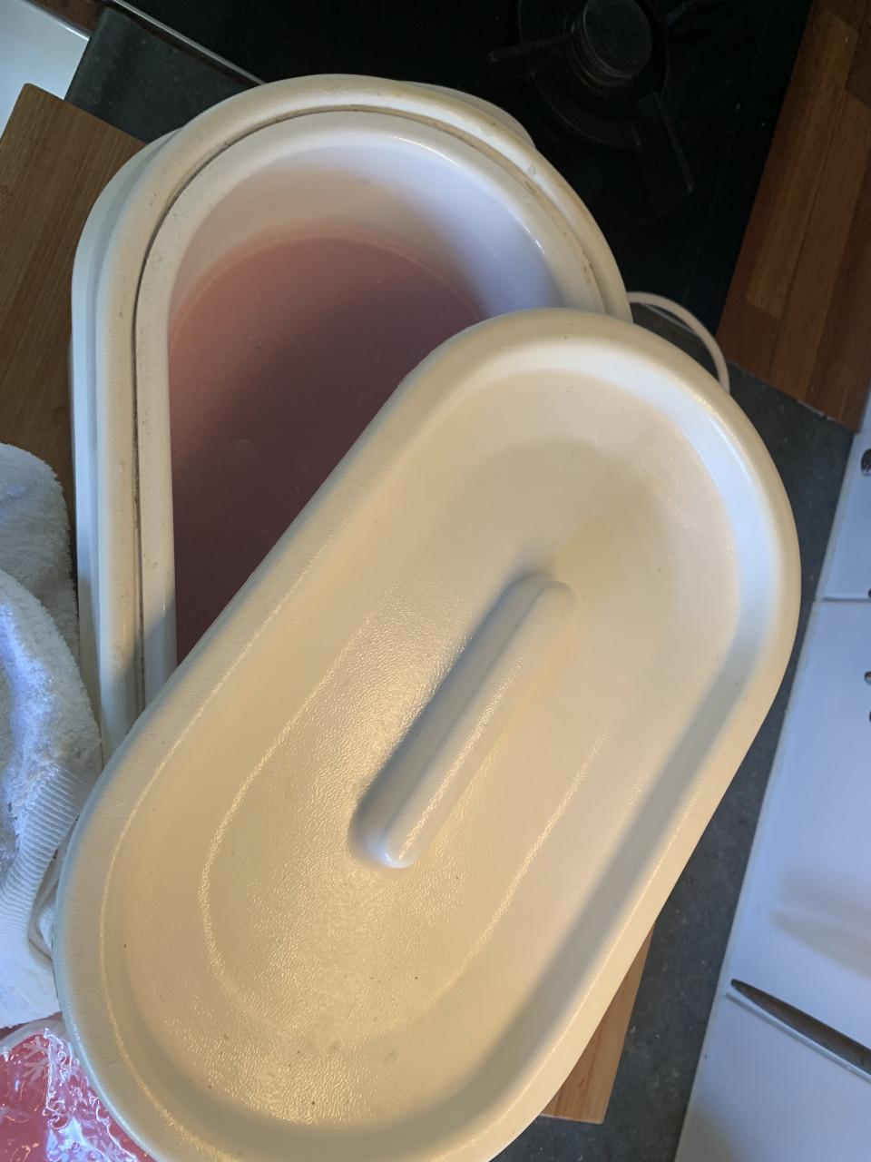 Paraffine badje met accessoires