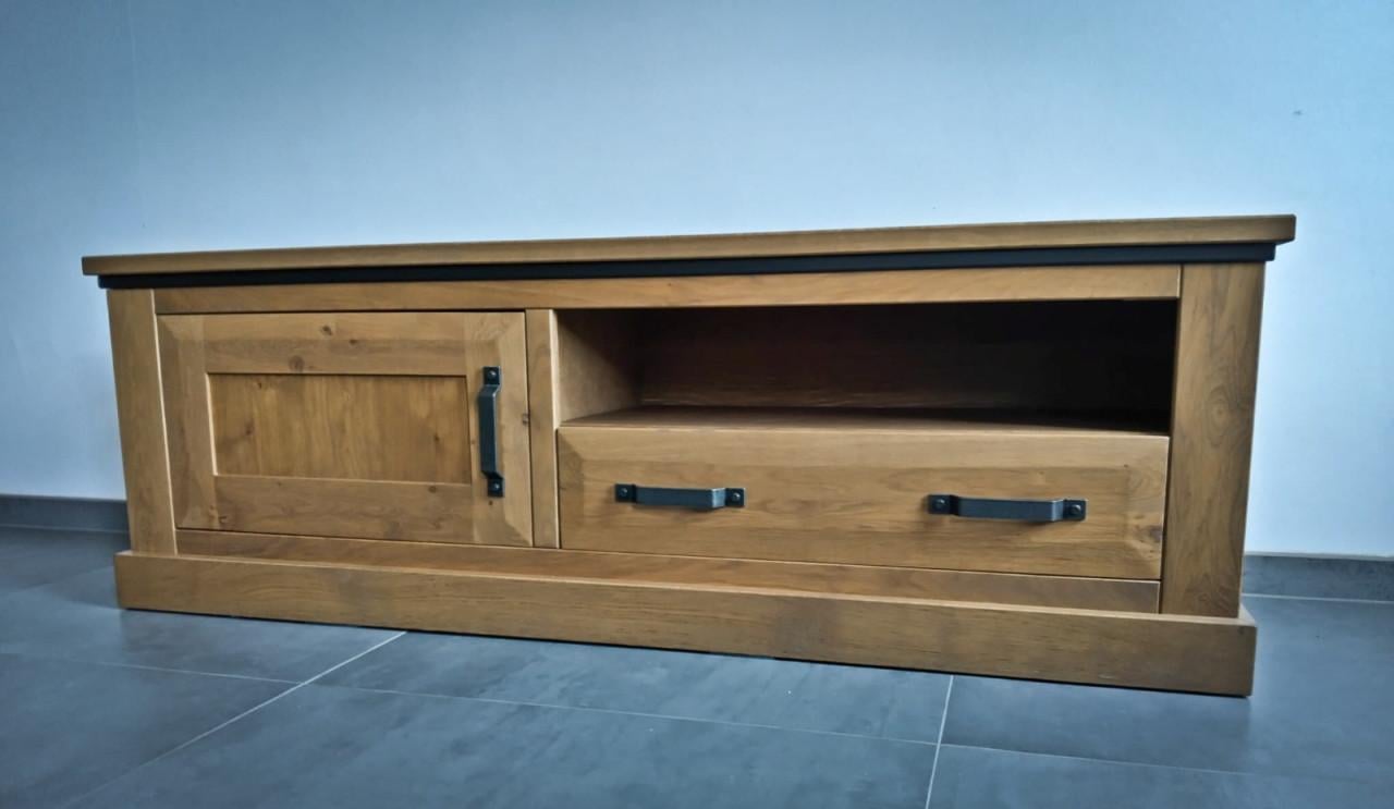 Eiken TV-dressoir Van der Drift