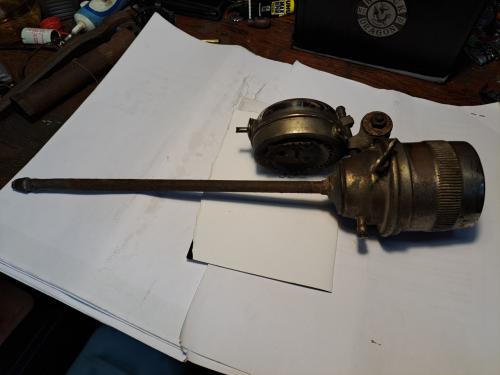 Ww2 omgebouwde carbidlamp