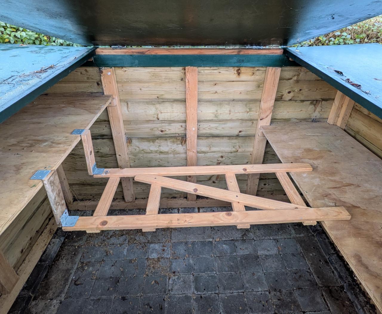 Opbergruimte/hok tuinmeubelen