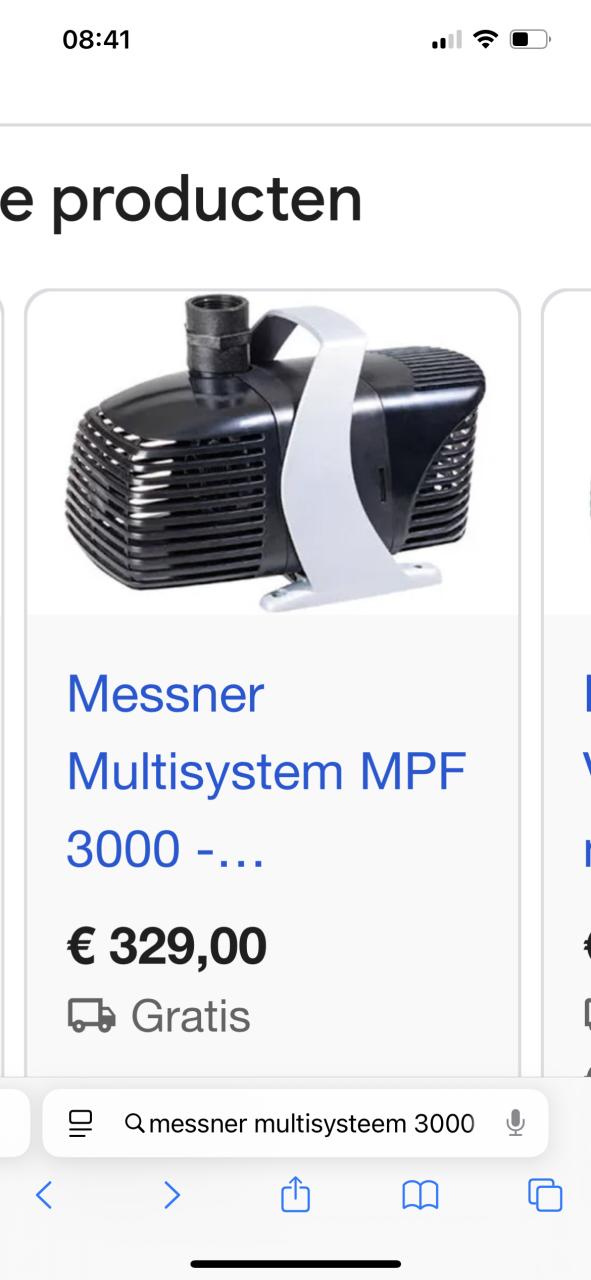 Te koop Messner multisysteem 3000 mpf e 100 plus nieuw model vijver pomp