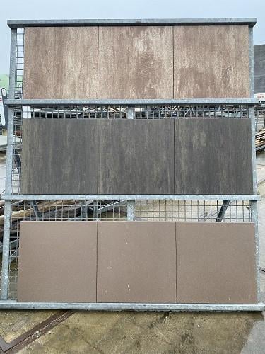 **AANBIEDING** Tremico 4cm 60x60cm Taupe Tegels