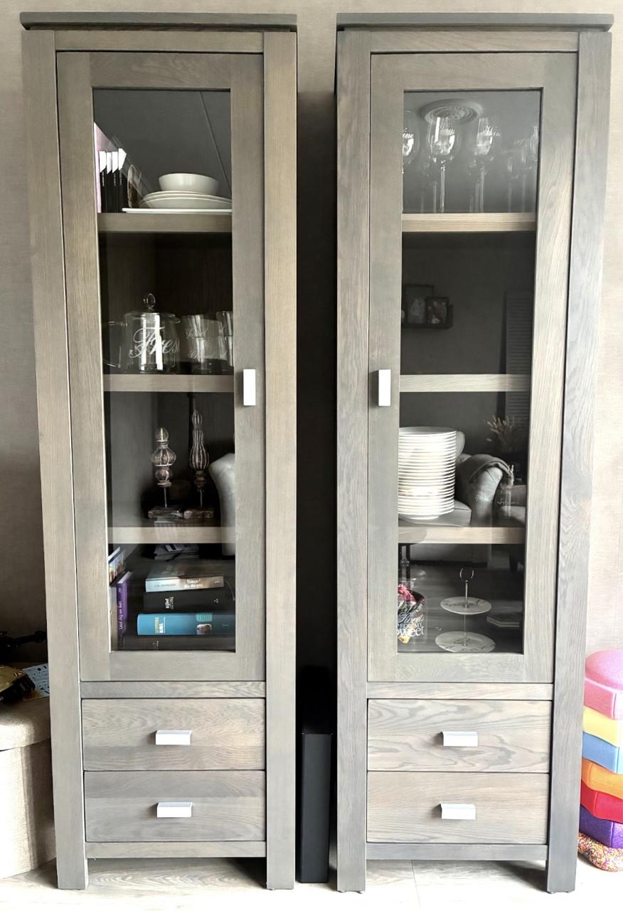 2x (vitrine)kast