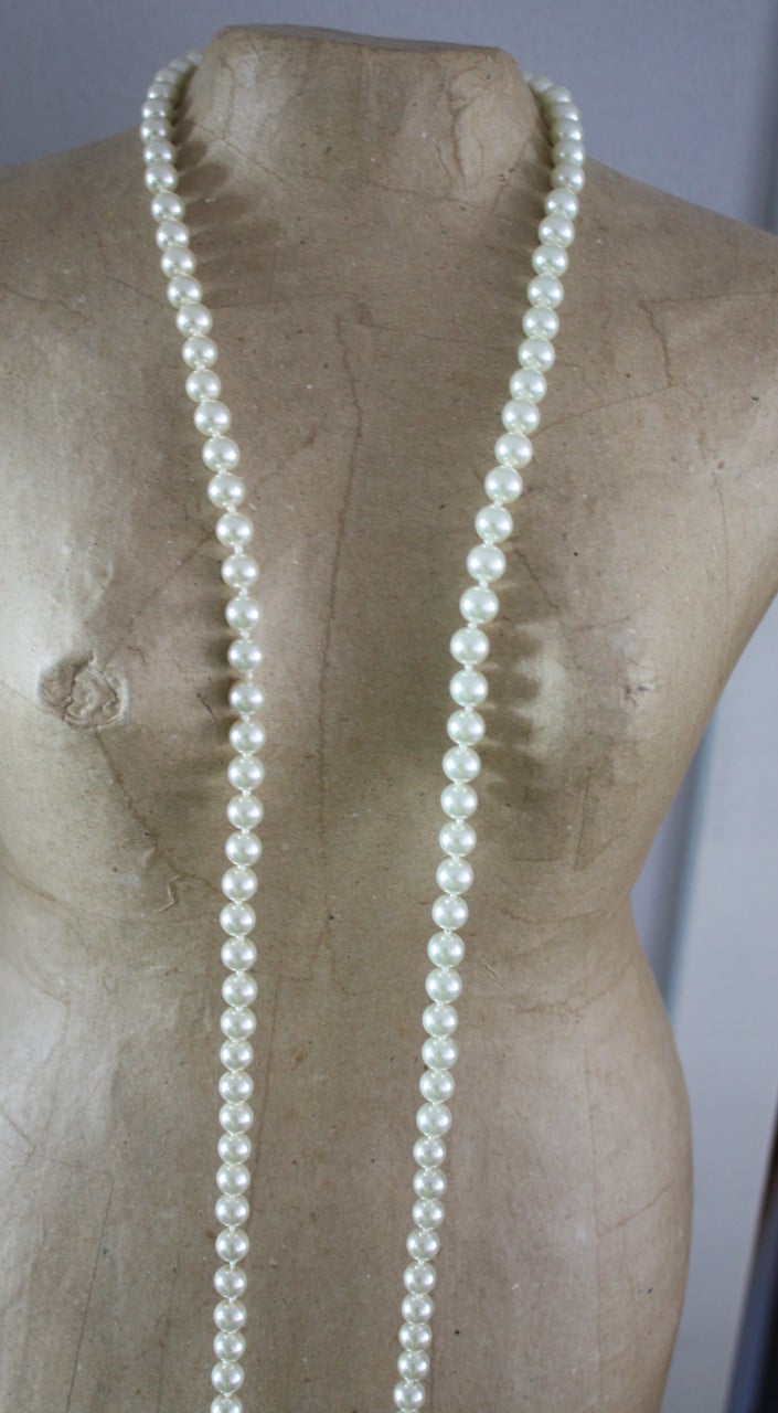 Witte parelketting