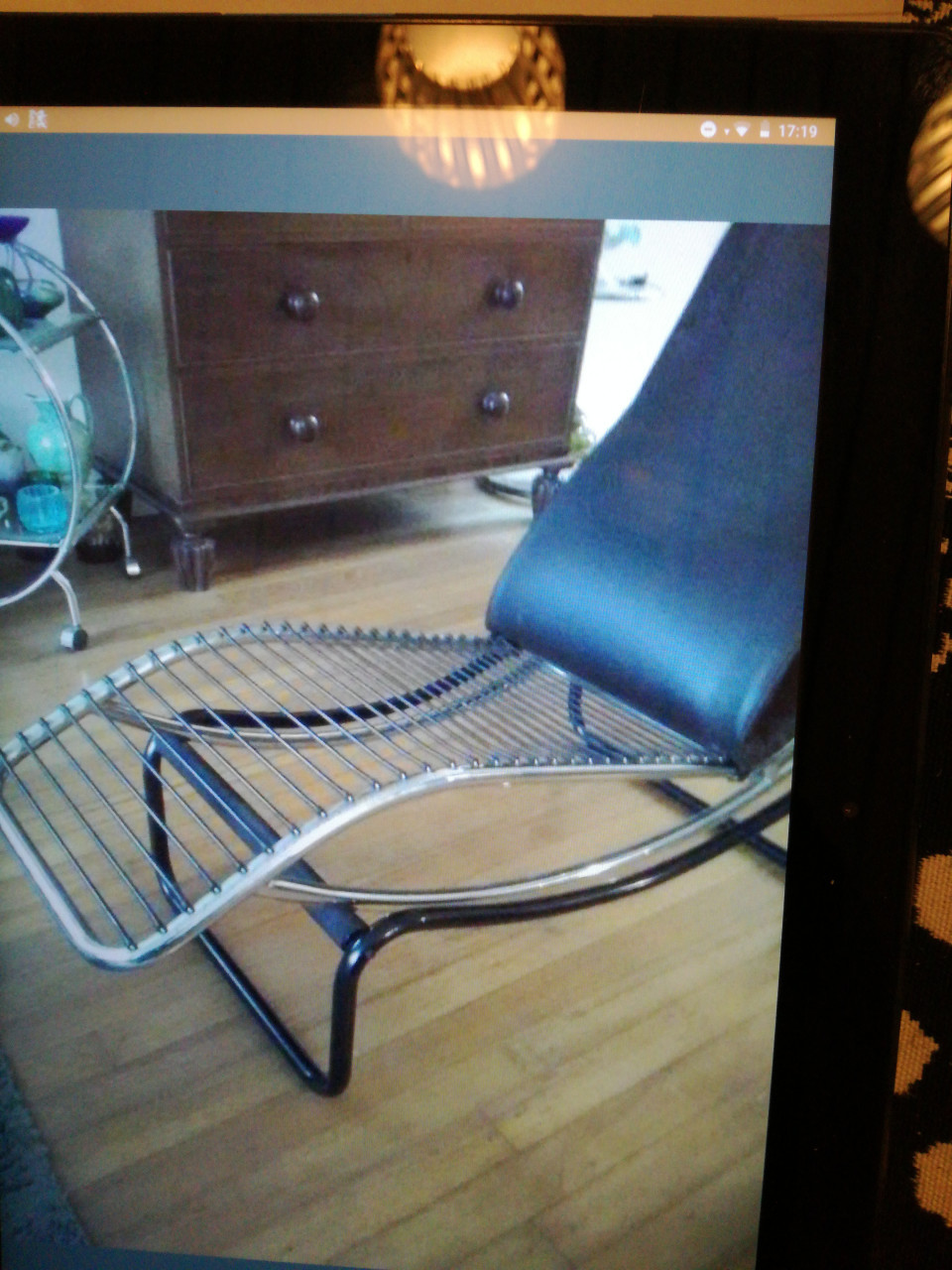 Chaise longue Le Corbusier LC4 Classina Replica, leer