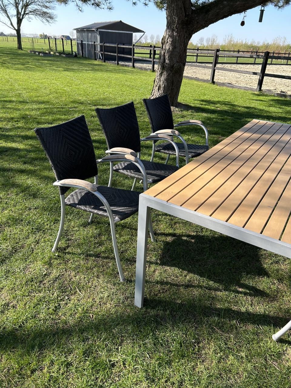 Tuinset incl 6 stoelen