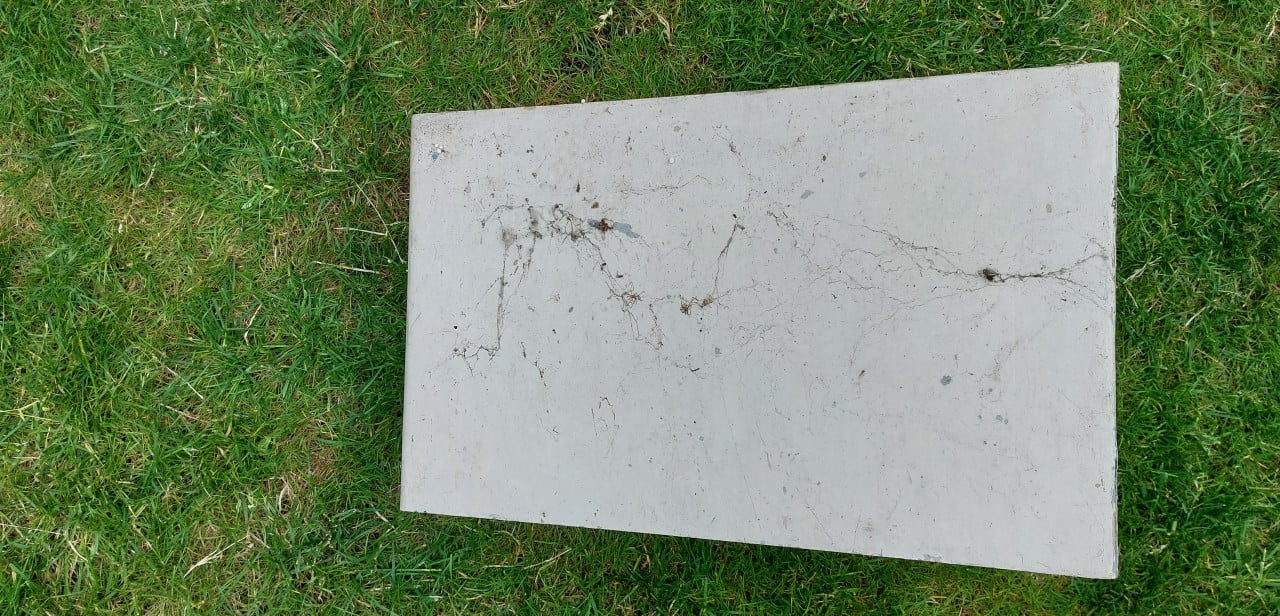 Waterdichte Aluminium Bloembak  L=45,5 x B=31/11 x H=30,5  cm.