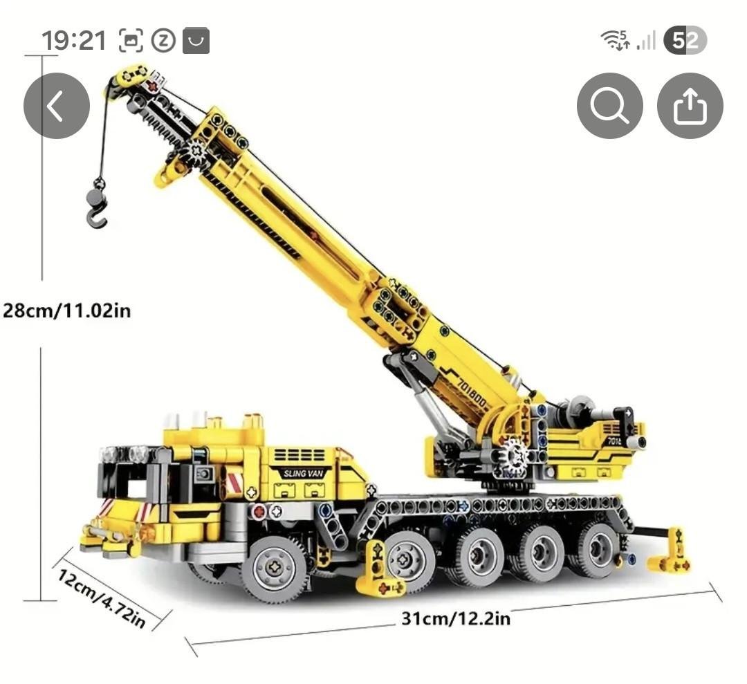 Telescoop kraan Lego imitatie