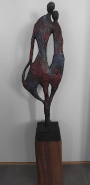 Jossy de Roode: beeld "abstract samen"
