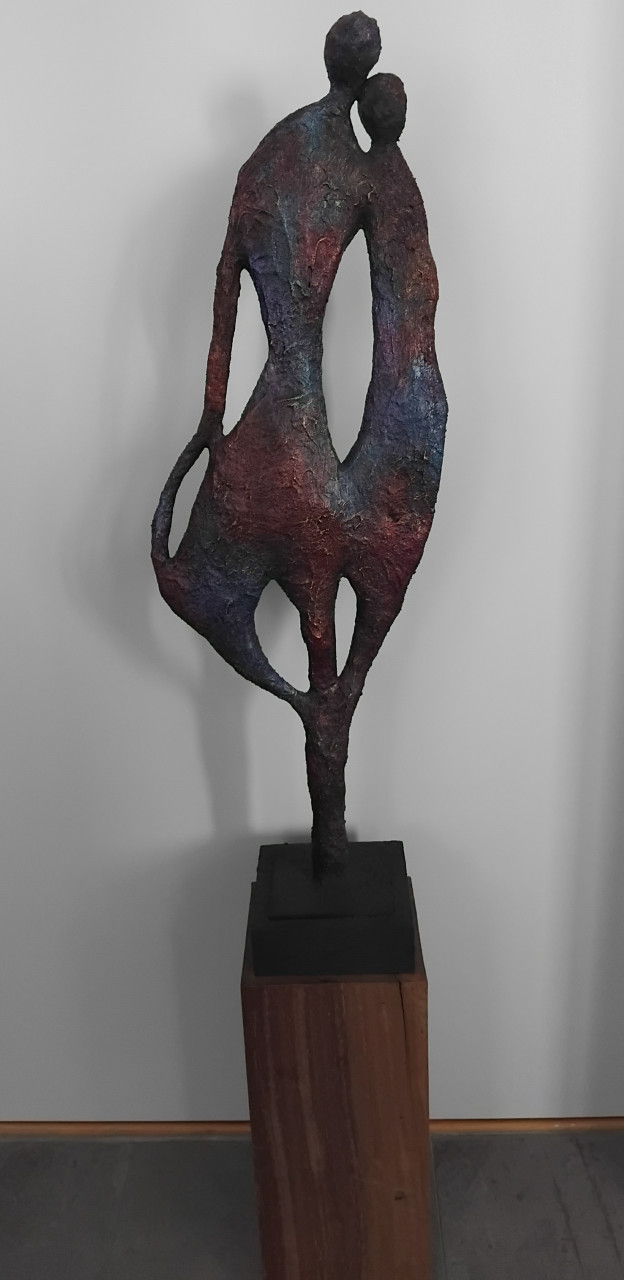 Jossy de Roode: beeld "abstract samen"