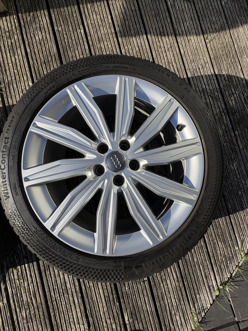 Originele Audi velgen met Conti Winter Contact banden
