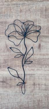 Metalen Bloem voor op de muur