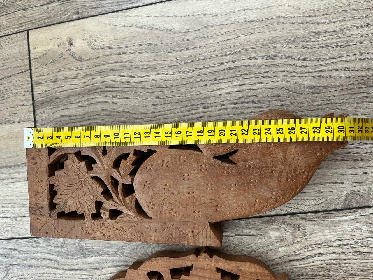 Prachtig aziatisch tafeltje opklapbaar hout bewerkt