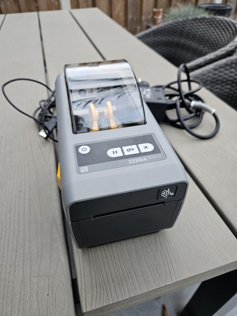 Zgan Zebra ZD 410 labelmaker met thermische printtechniek zonder inkt