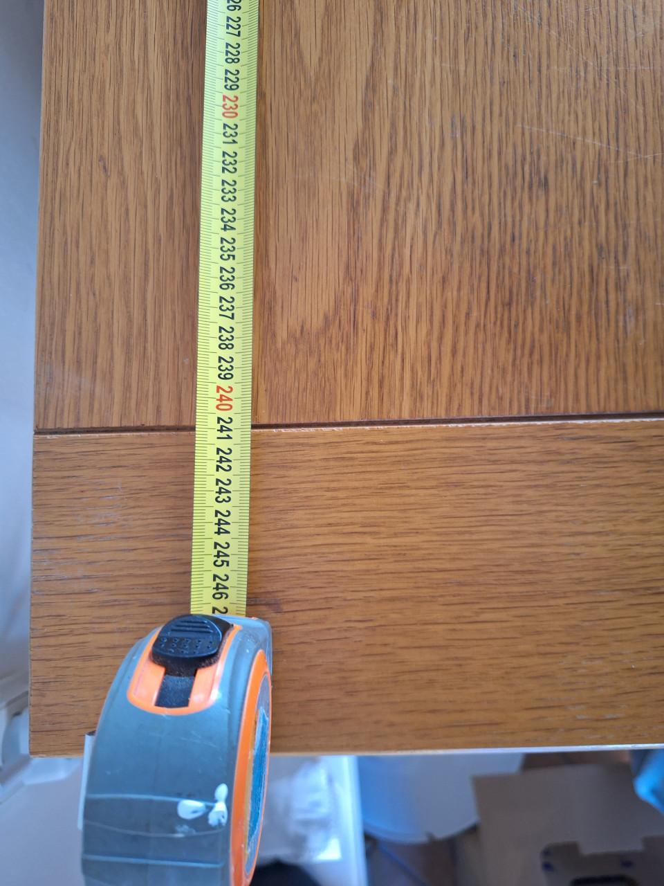 Dressoir 250 cm x 50 cm massief licht eiken