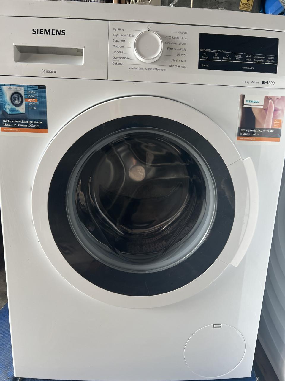 Siemens iQ500 iSensoric wasmachine 1400 toeren 8 kg A+++ klasse