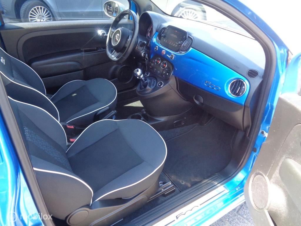 Fiat 500 1.2 sport/groot navi/ecc airco/lm velgen/dig dash/zwarte hemel stu