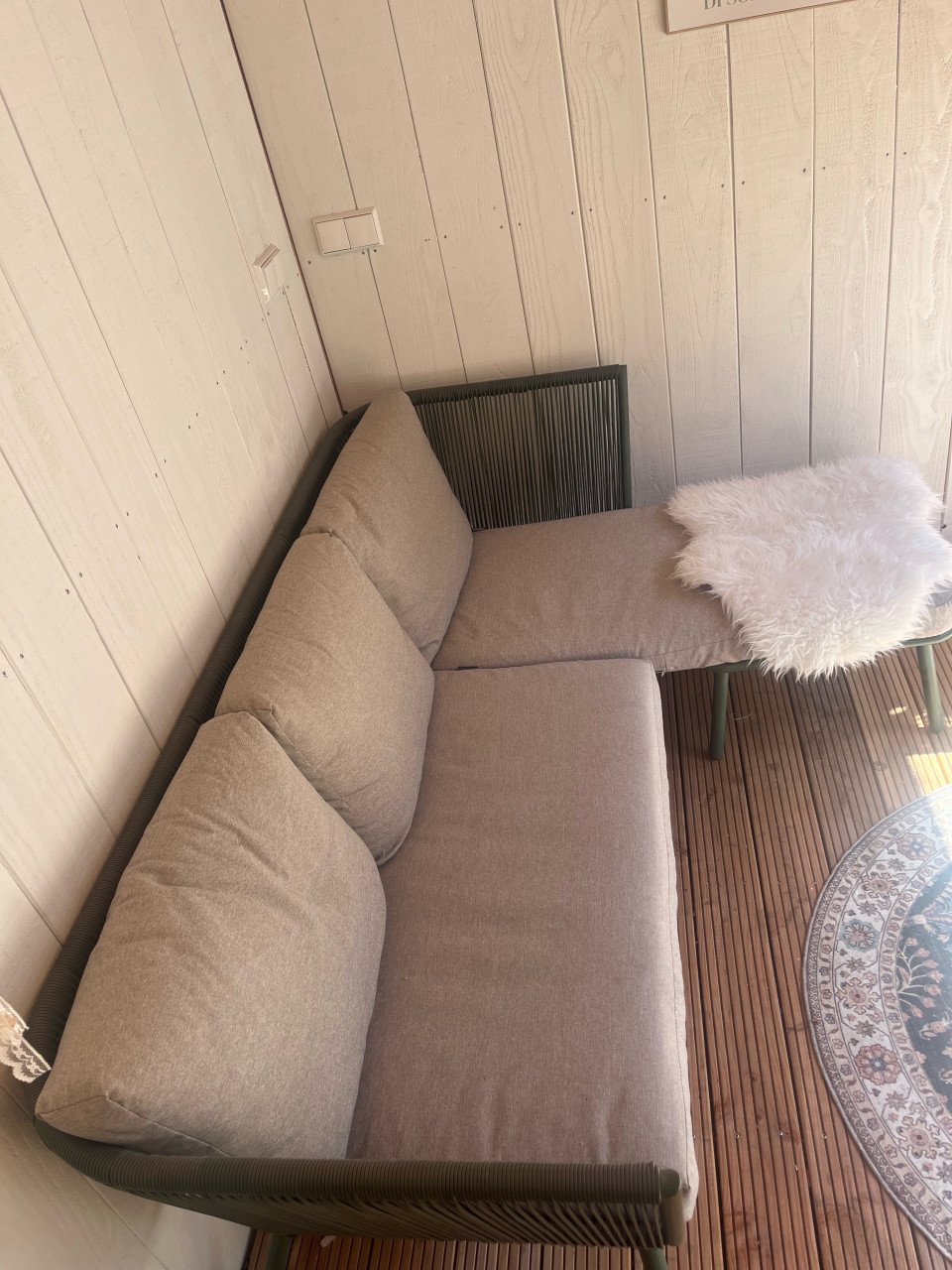 Loungebank met chaise longue