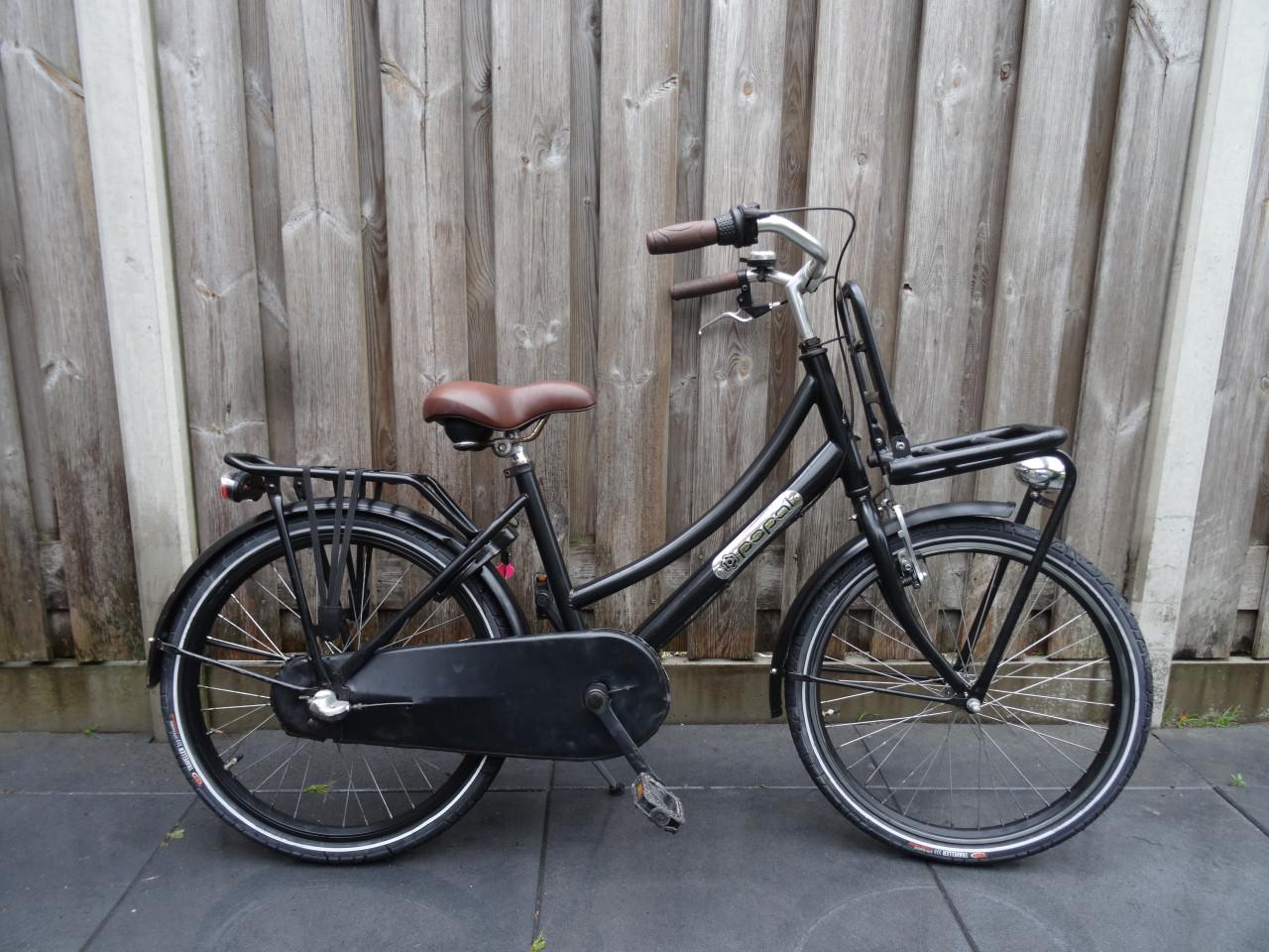 🚲 Popal Meisjesfiets – 22 inch – 3 Versnellingen – Zwart 🖤