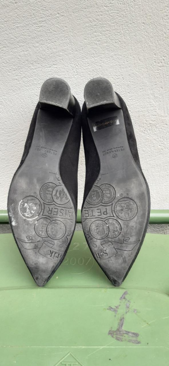 Peter Kaiser Black Pumps, Suede, maat 38, zwart