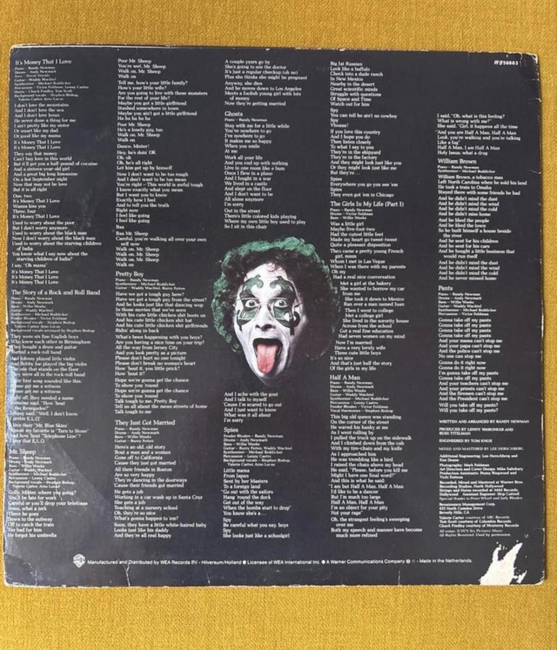 Randy Newman - Born Again LP