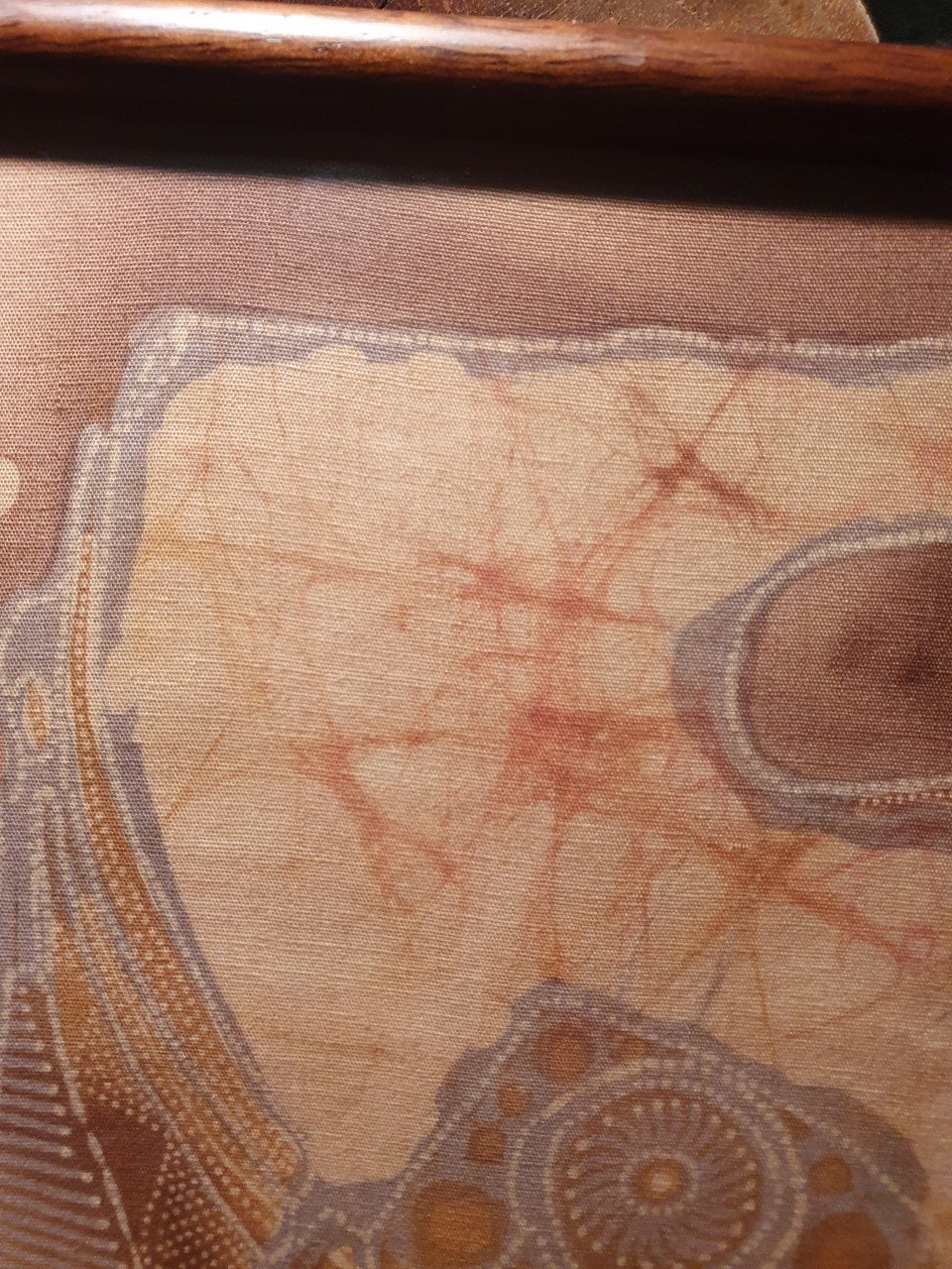 Leuk antiek kunstwerk(indonesié Java) Batik handgemaakt....