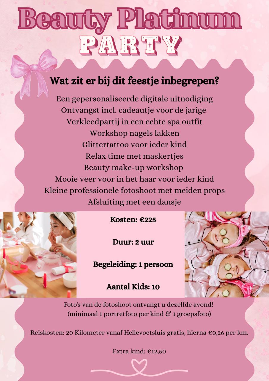 Beauty & prinsessen kinderfeestjes aan huis! 🩷