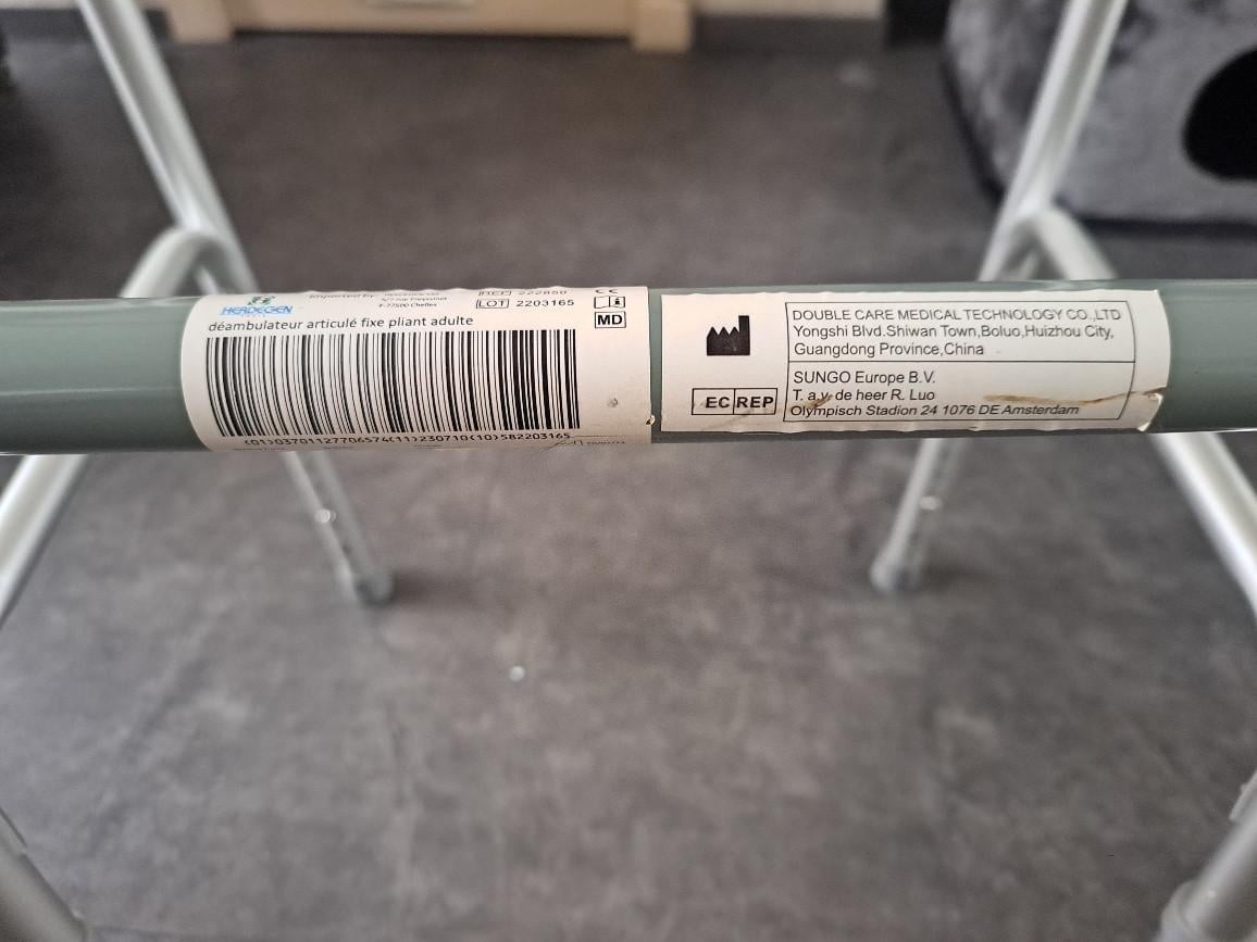 OPVOUWBAAR LOOPREK MET EXTERN OPKLIKBAAR ZITGEDEELTE