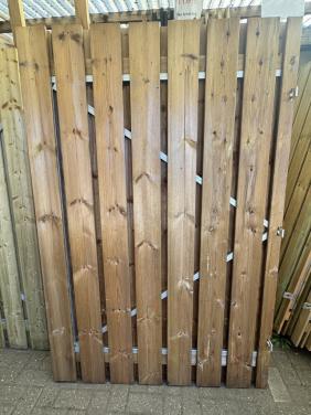 Tuinpoort 130x195cm nobifix op staalframe