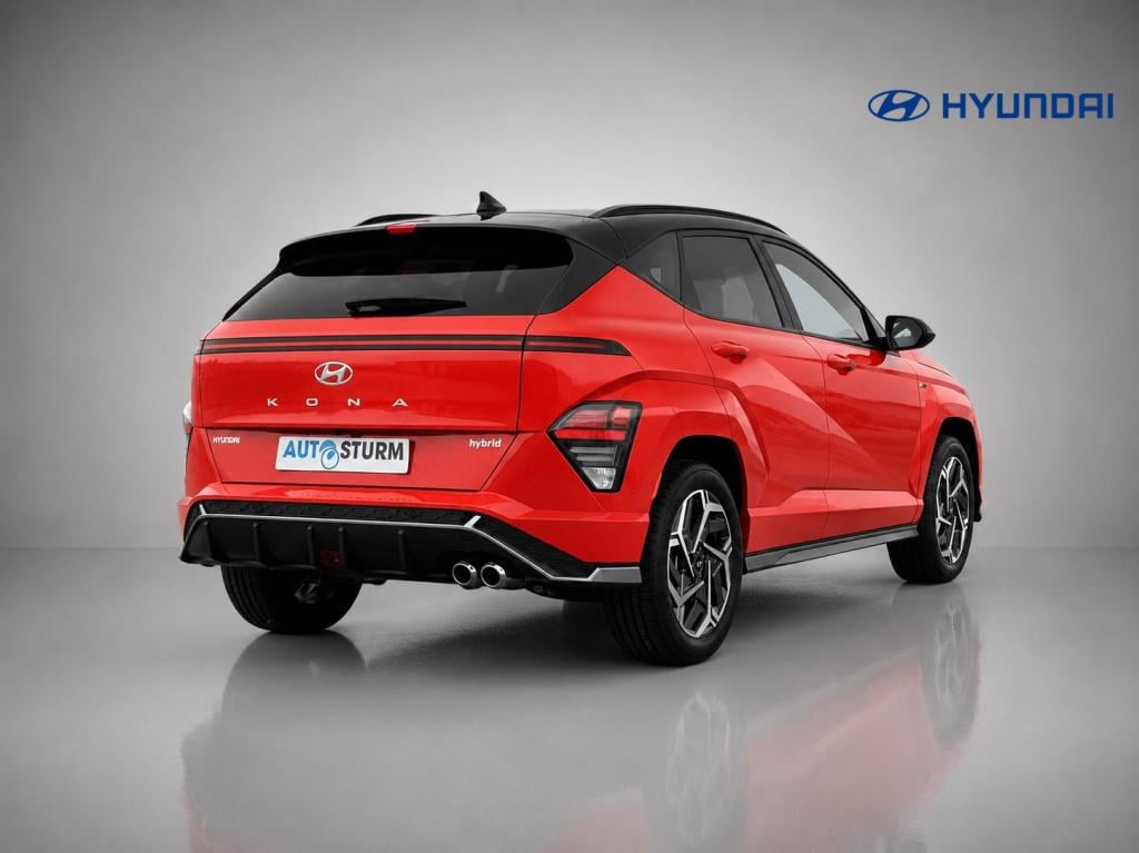 Hyundai Kona 1.6 gdi hev n line soultronic orange!