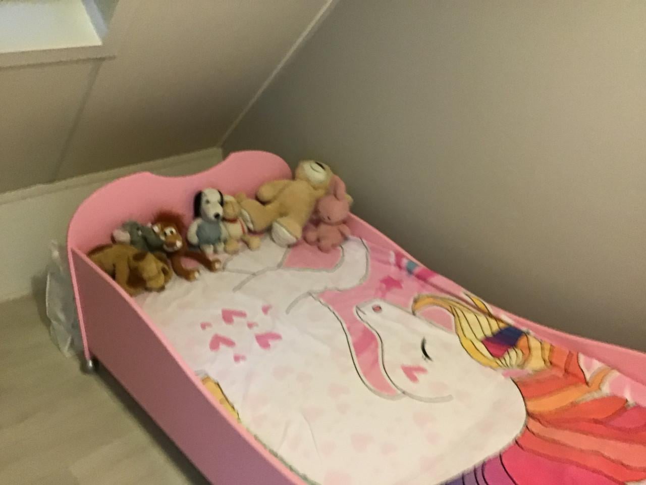 Kinderbed roze 90x200