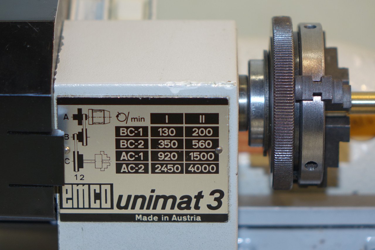 Emco Unimat mini metaaldraaibank voor klokkenmaker