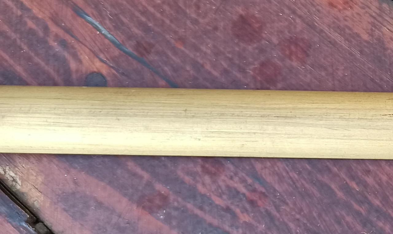 Messing (?) 15mm x 5 mm Halfrond - 1 meter