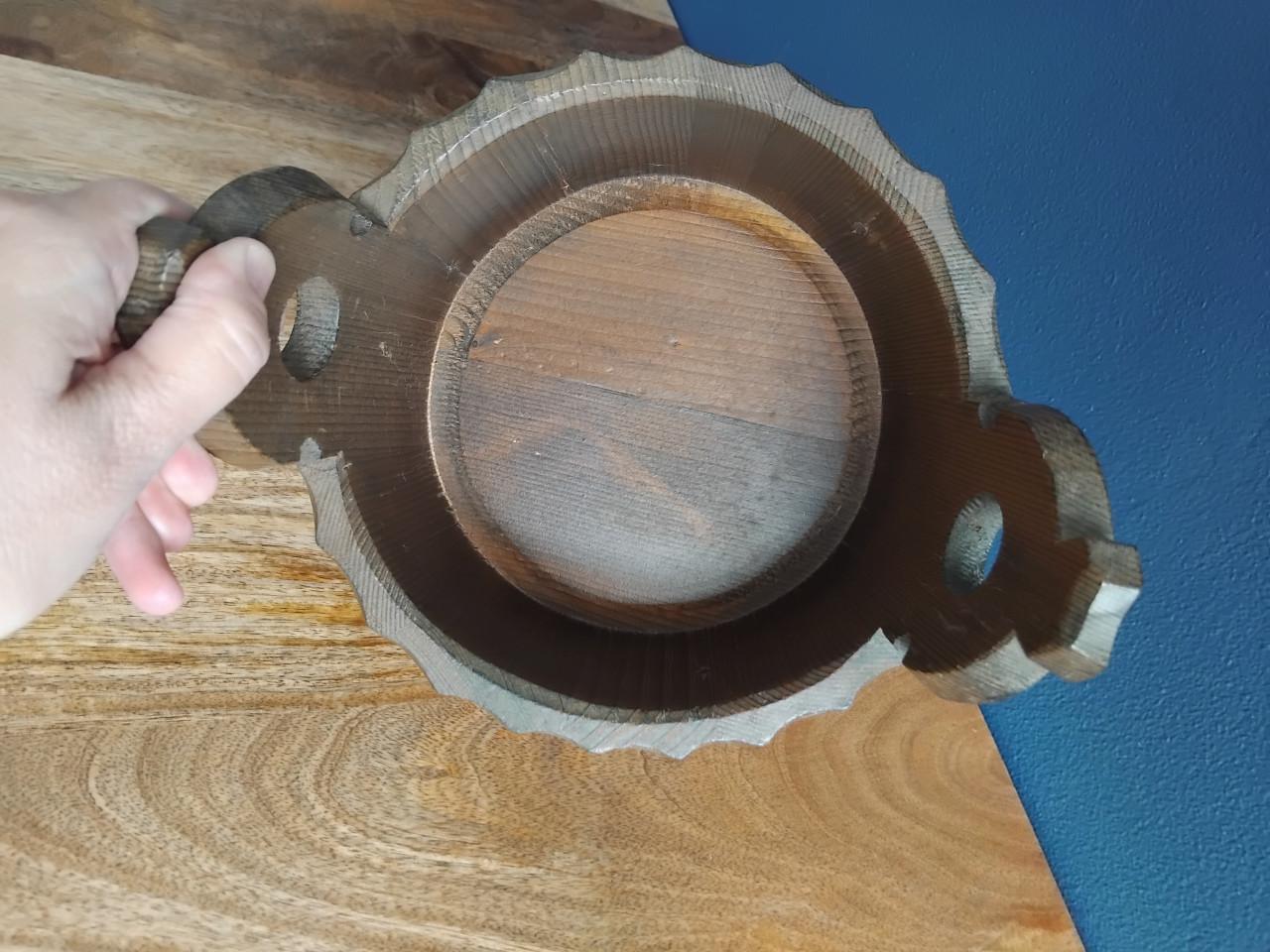 Antiek Houten Emmer / Mand / Tobbe / Pigin