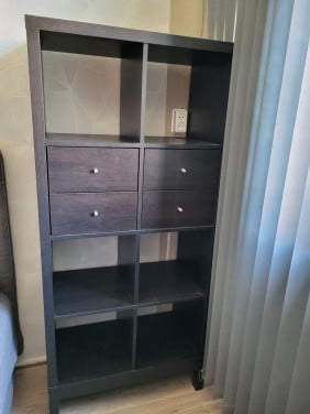 Kallax ikea kast zwart