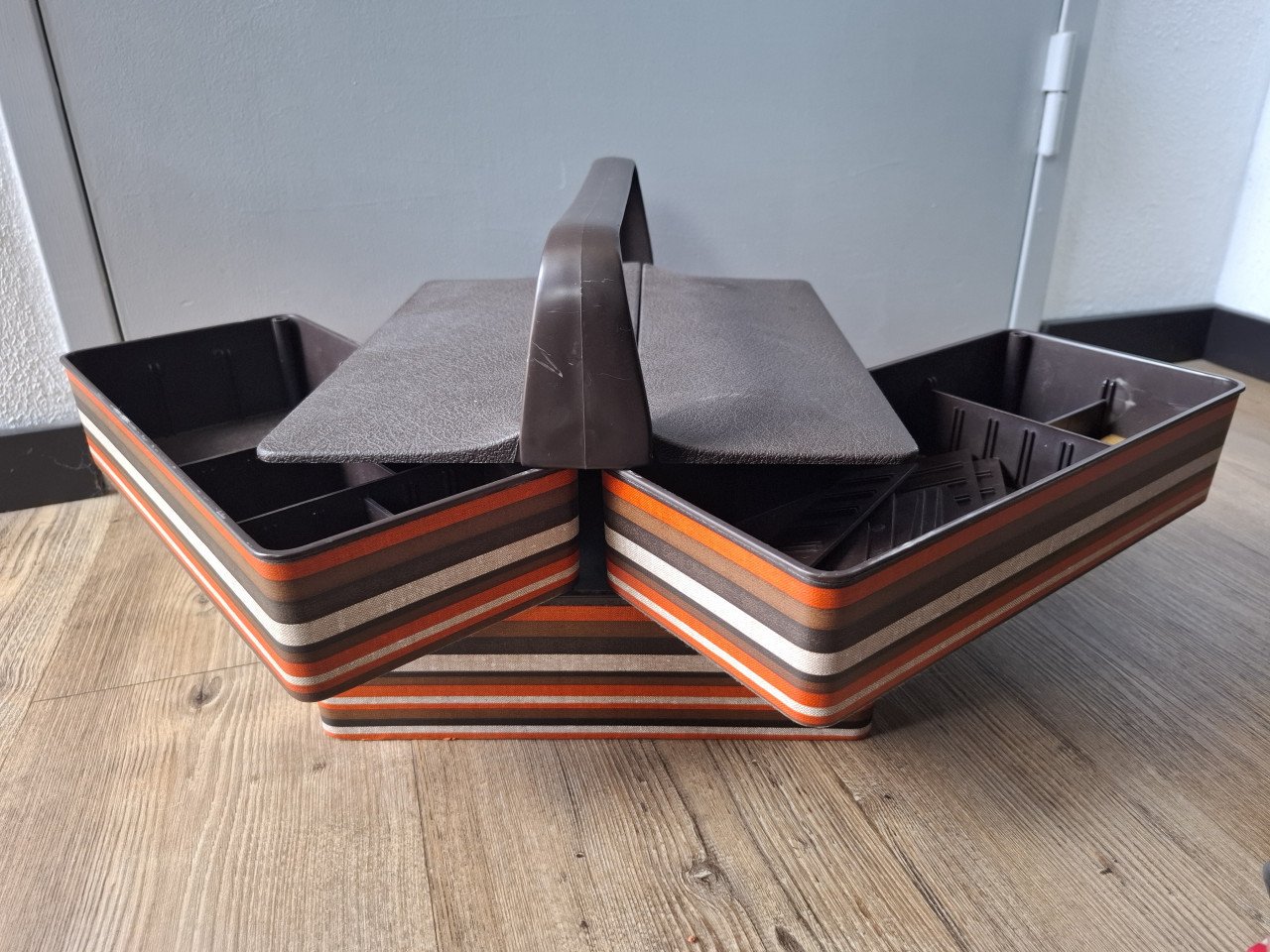 Vintage naaibox/opbergkist