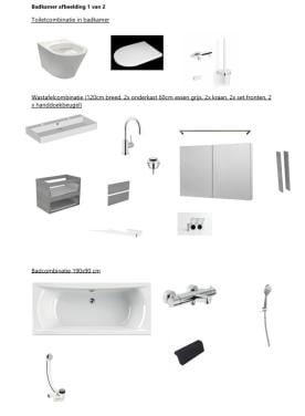 Sanitair | Badkamer + Toilet